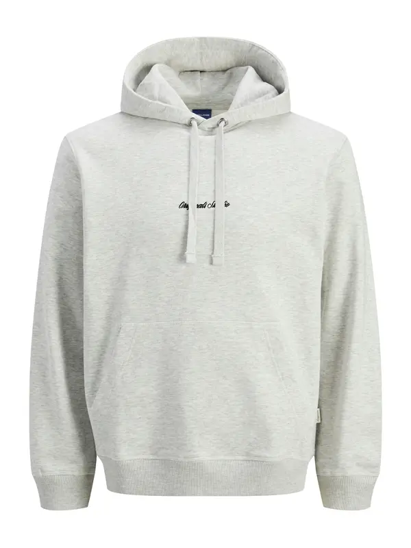 JACK & JONES JACK & JONES Sweater majica 'JORNorrebro'  crna / bijela melange