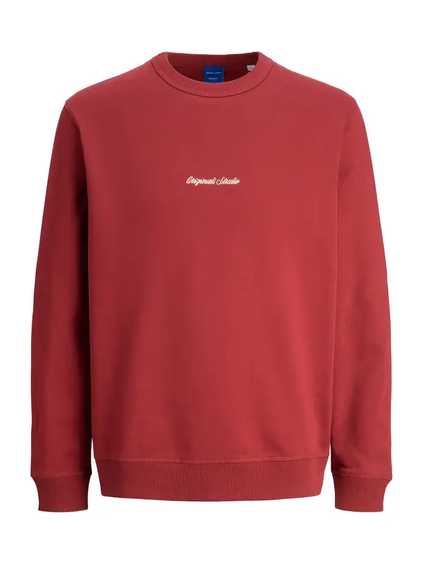 JACK & JONES JACK & JONES Sweater majica 'JORNorrebro'  klasično crvena / bijela