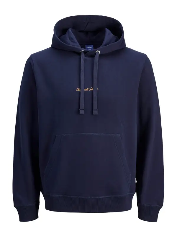 JACK & JONES JACK & JONES Sweater majica 'JORNorrebro'  mornarsko plava / narančasta