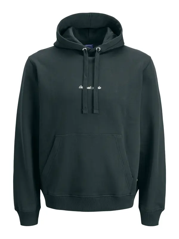 JACK & JONES JACK & JONES Sweater majica 'JORNorrebro'  tamno zelena / bijela