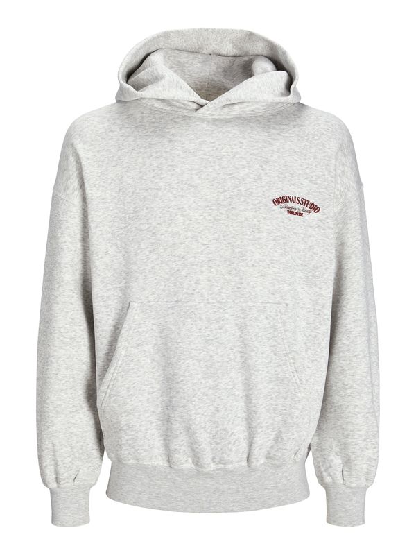 JACK & JONES JACK & JONES Sweater majica 'JORRoxbury'  boja vina / bijela melange