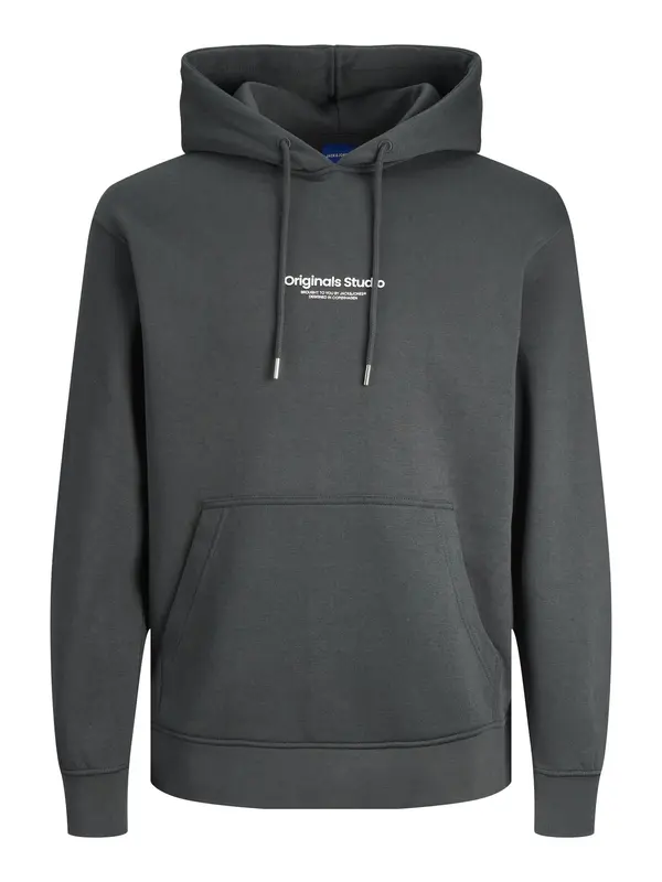 JACK & JONES JACK & JONES Sweater majica 'JORVesterbro'  tamo siva / bijela