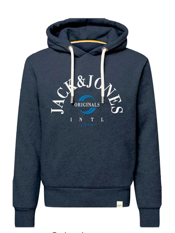 JACK & JONES JACK & JONES Sweater majica 'JORWonder'  plava / morsko plava / bijela