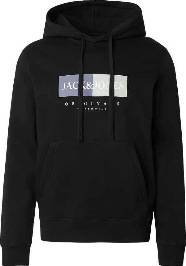 JACK & JONES JACK & JONES Sweater majica 'JWHFREDERIKSBERG'  svijetlosiva / ljubičasto plava / crna / bijela