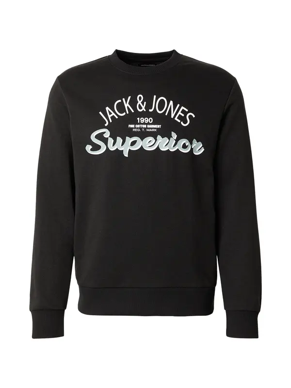 JACK & JONES JACK & JONES Sweater majica 'JWHMILO'  opal / crna / bijela