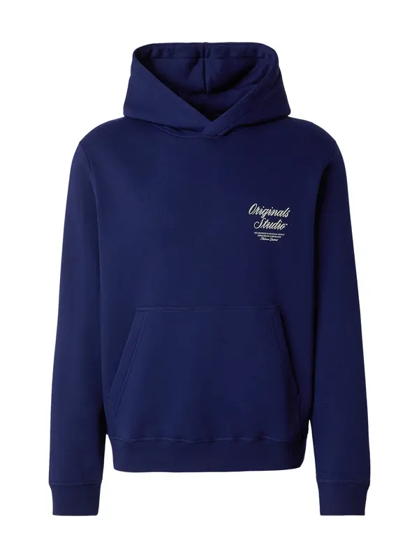 JACK & JONES JACK & JONES Sweater majica 'JWHNORREBRO'  plava / bijela