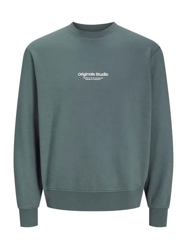 JACK & JONES JACK & JONES Sweater majica 'JWHVESTERBRO'  golublje plava / bijela