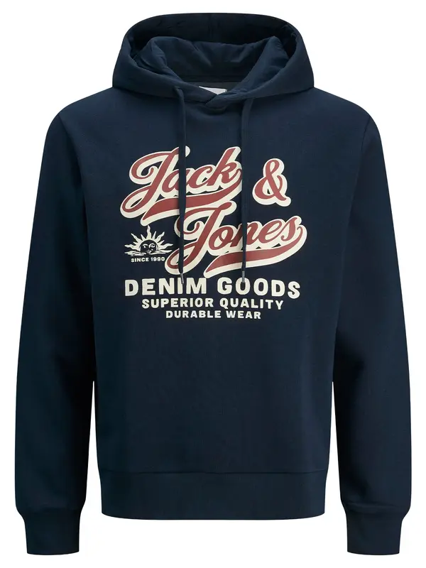 JACK & JONES JACK & JONES Sweater majica 'Logo'  tamno plava / miks boja