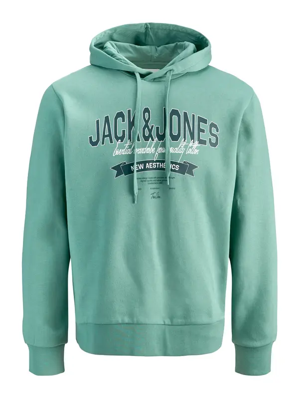 JACK & JONES JACK & JONES Sweater majica  menta / kraljevski zelena / bijela