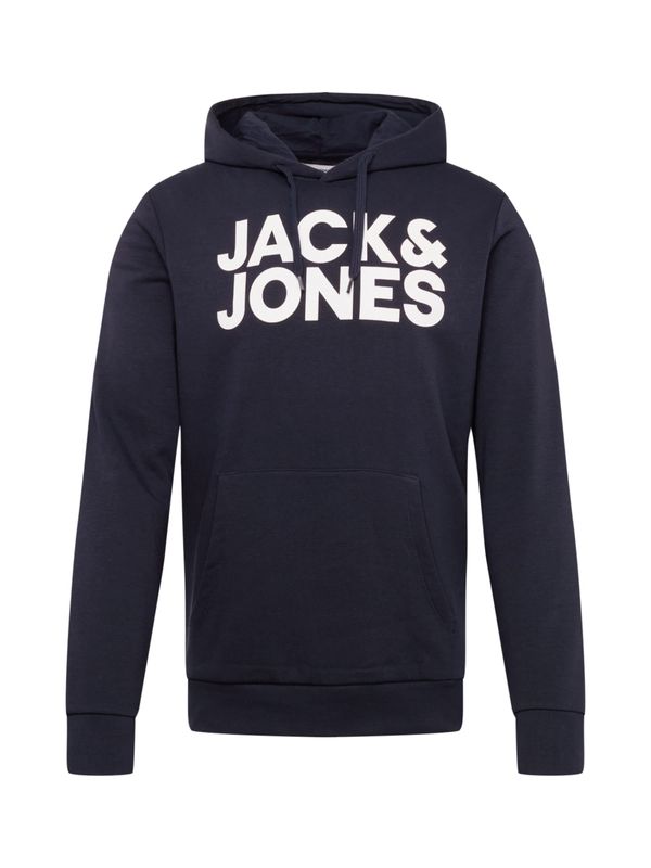 JACK & JONES JACK & JONES Sweater majica  mornarsko plava / bijela