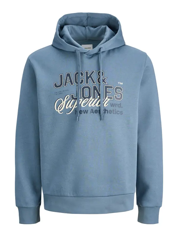 JACK & JONES JACK & JONES Sweater majica  morsko plava / opal / bijela