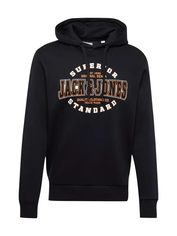 JACK & JONES JACK & JONES Sweater majica  narančasta / crna / bijela
