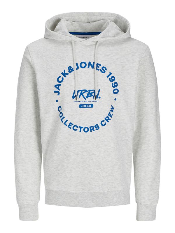 JACK & JONES JACK & JONES Sweater majica  plava / bijela melange