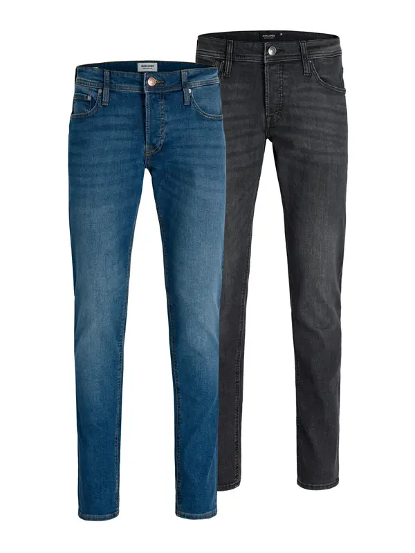 JACK & JONES JACK & JONES Traperice 'JJIGlenn'  plavi traper / sivi traper