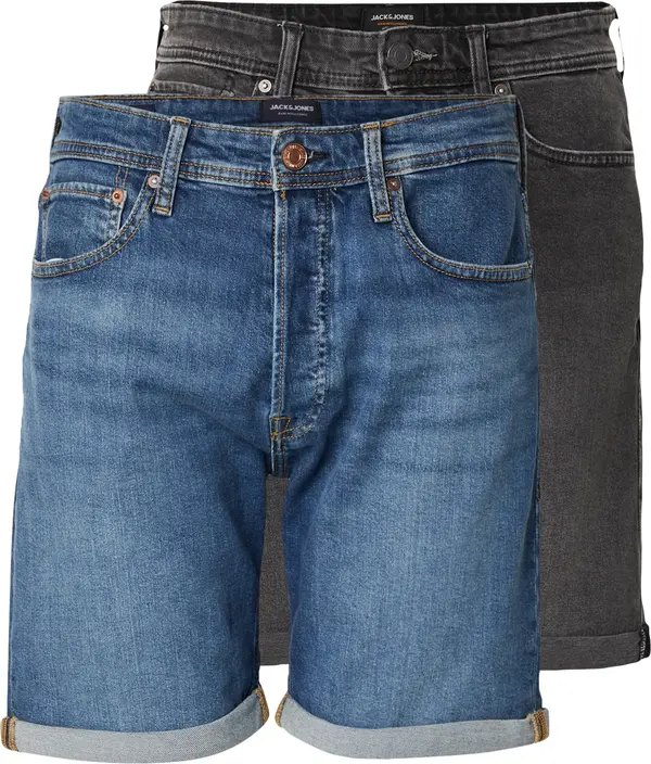 JACK & JONES JACK & JONES Traperice 'JJIRICK JJIORG'  plavi traper / crni traper