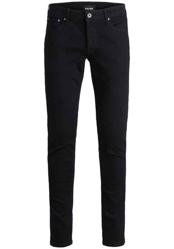 JACK & JONES JACK & JONES Traperice 'NOOS - JJIGLENN JJORIGINAL AM 816 NOOS'  crni traper