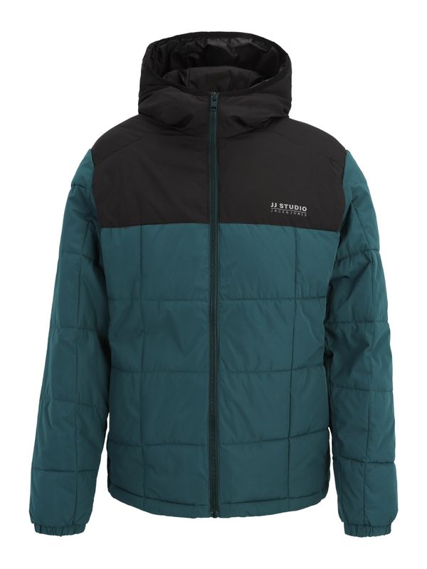 JACK & JONES JACK & JONES Zimska jakna 'BEN'  tamno zelena / crna