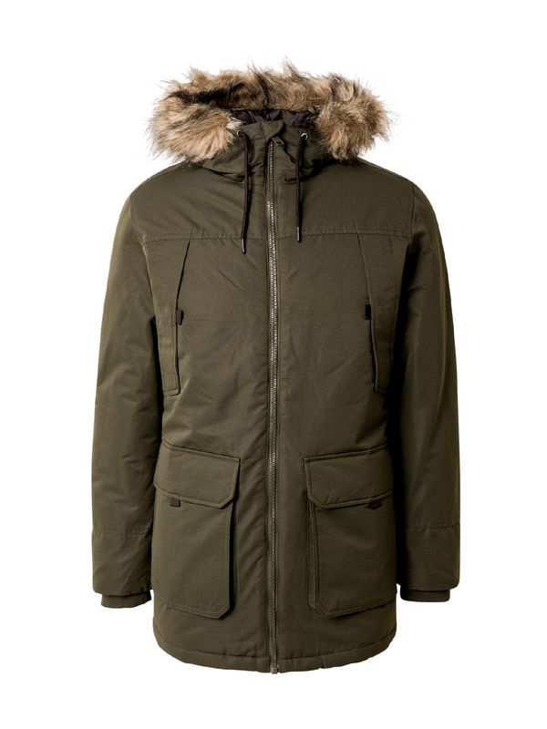 JACK & JONES JACK & JONES Zimska parka 'JJECONSTRUCT'  svijetlosmeđa / maslinasta