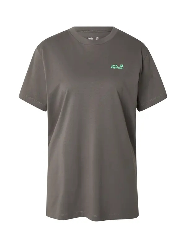 JACK WOLFSKIN JACK WOLFSKIN Tehnička sportska majica 'LIVE WILD'  boja blata / neonsko zelena