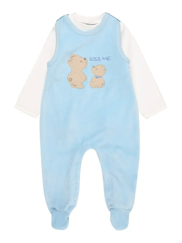 JACKY JACKY Dječji bodi 'BASIC LINE Newborn'  svijetloplava / bijela