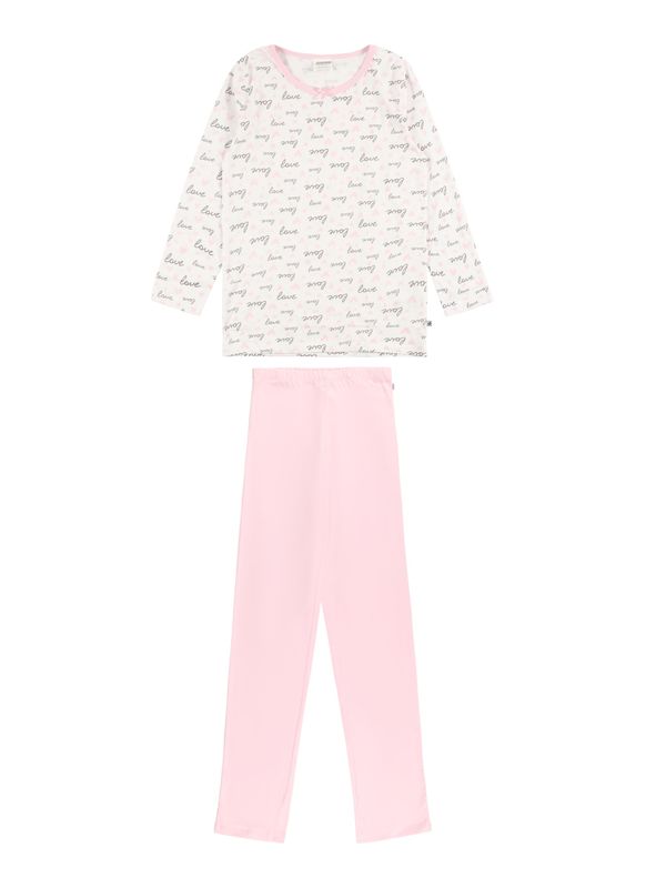 JACKY JACKY Pidžama set  roza / crna / bijela