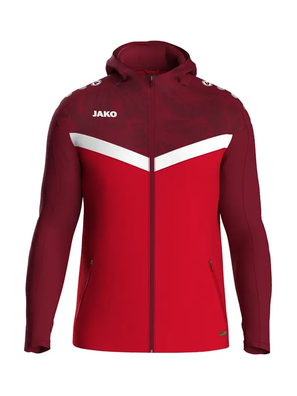 JAKO JAKO Sportska jakna  crvena / trešnja crvena / bijela