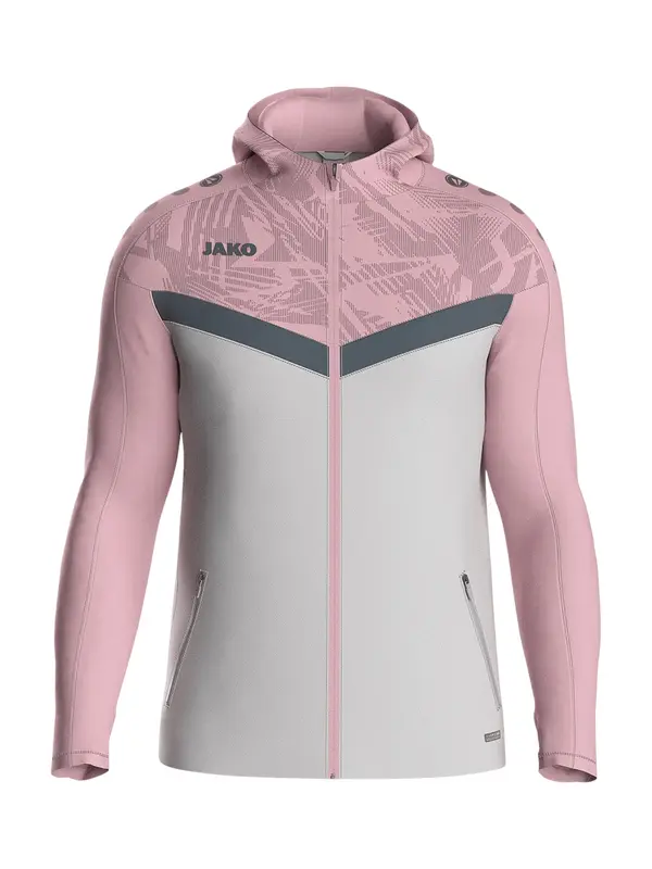 JAKO JAKO Sportska jakna  siva / svijetlosiva / roza
