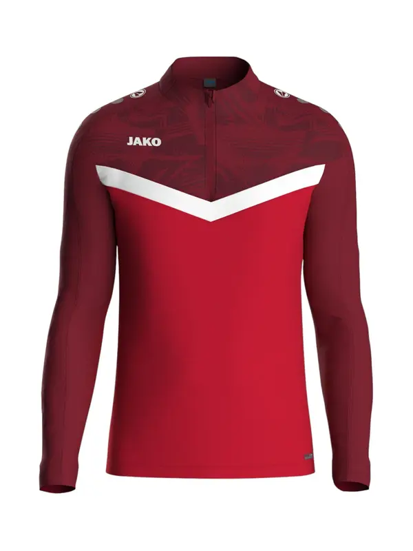 JAKO JAKO Sportska sweater majica  crvena / boja vina / bijela