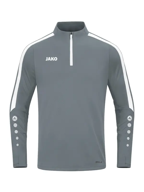 JAKO JAKO Sportska sweater majica  tamo siva / bijela