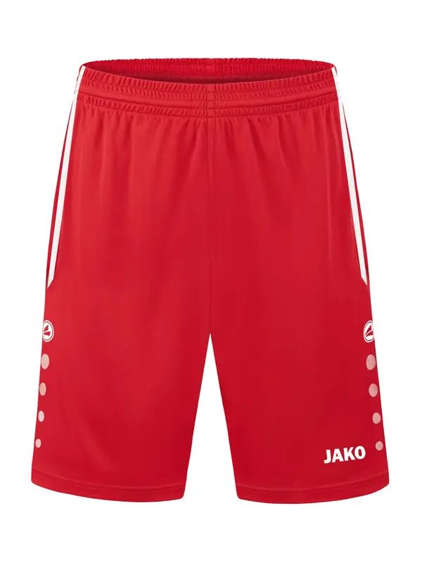 JAKO JAKO Sportske hlače  svijetlo crvena / bijela