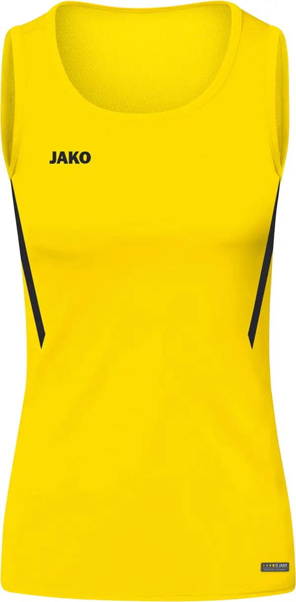 JAKO JAKO Sportski top 'Challenge'  tamo žuta / crna