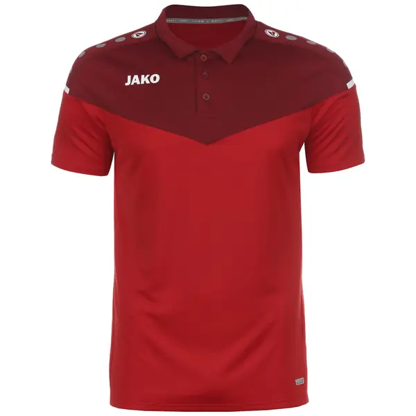 JAKO JAKO Tehnička sportska majica 'Champ 2.0'  crvena / tamno crvena / bijela