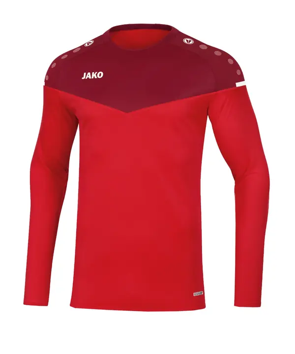 JAKO JAKO Tehnička sportska majica 'Champ'  crvena / tamno crvena / bijela