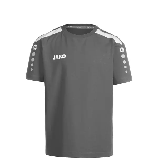 JAKO JAKO Tehnička sportska majica 'Power'  tamo siva / bijela