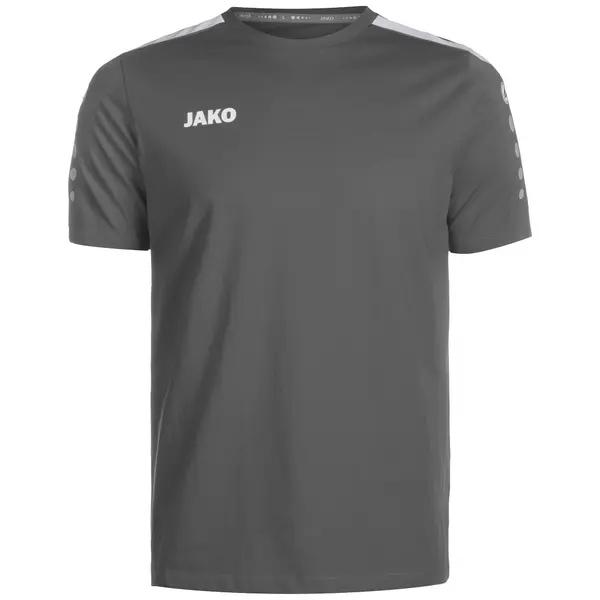 JAKO JAKO Tehnička sportska majica 'Power'  tamo siva / bijela