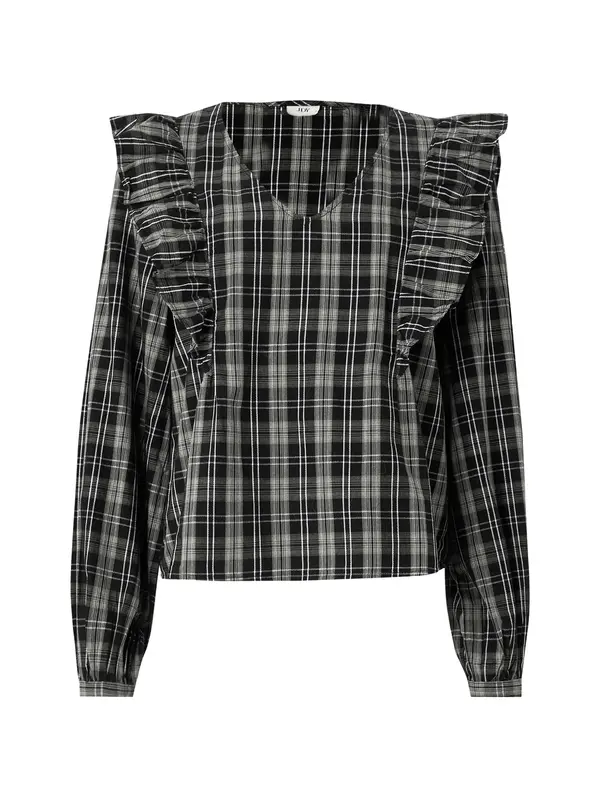 JDY JDY Bluza 'JDYDOLLY'  ecru/prljavo bijela / crna / bijela