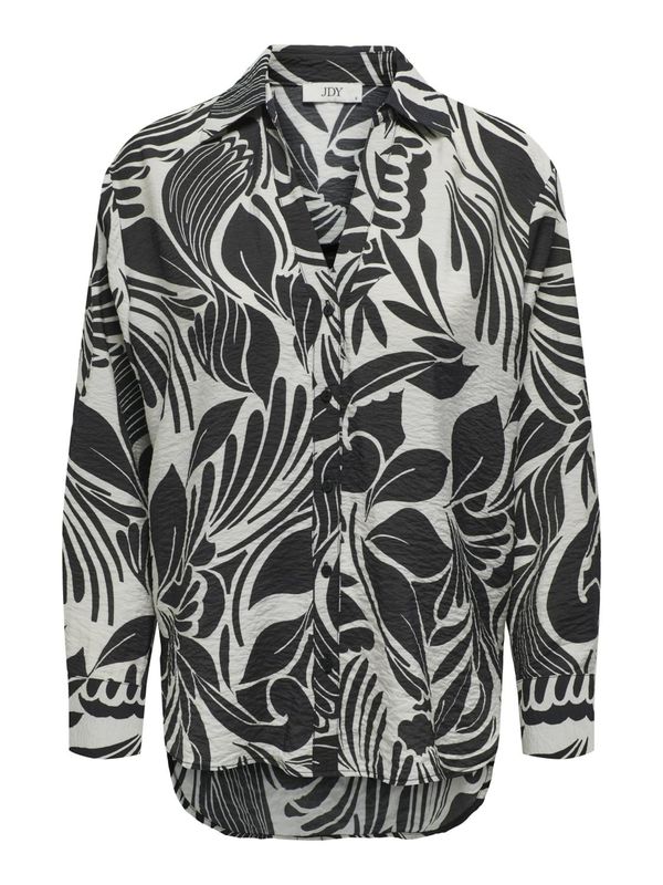 JDY JDY Bluza 'JDYNOA'  svijetlosiva / crna