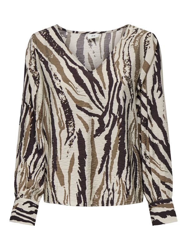 JDY JDY Bluza 'JDYTROYA'  bež / smeđa / crna