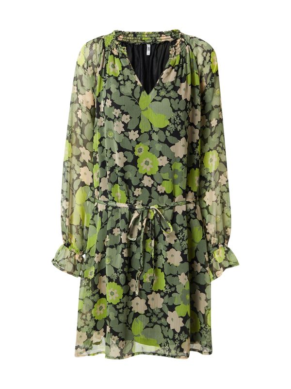 JDY JDY Haljina  bež / zelena / svijetlozelena / crna