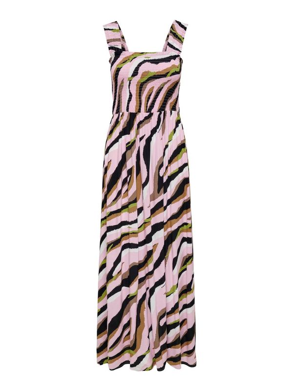 JDY JDY Haljina 'STARR'  smeđa / svijetlozelena / roza / crna