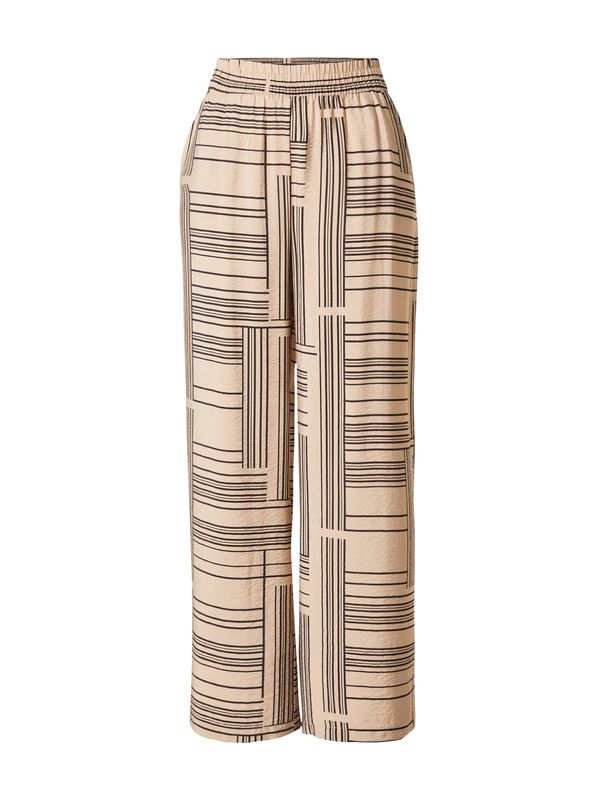 JDY JDY Hlače 'JDYTROYA'  sivkasto bež / crna