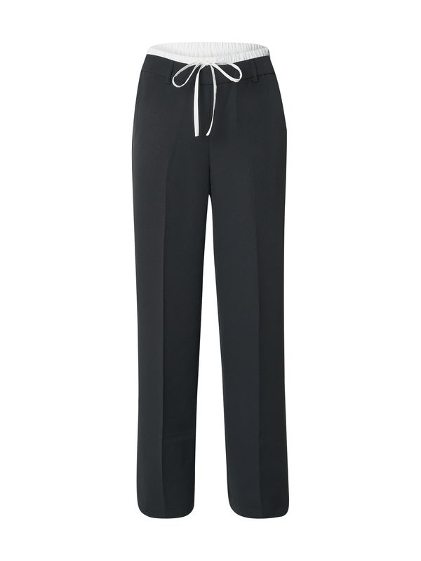 JDY JDY Hlače na crtu 'JDYEDEN'  crna / bijela