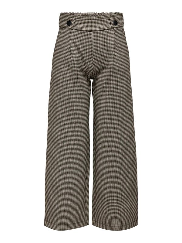 JDY JDY Hlače s naborima 'JDYGeggo Mia'  cappuccino / crna