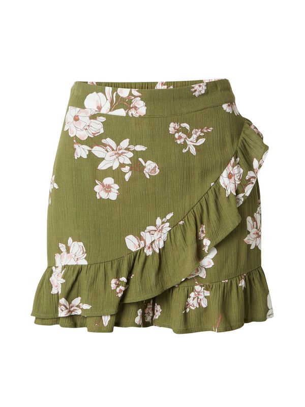 JDY JDY Hlače 'TORI'  smeđa / svijetlozelena / bijela