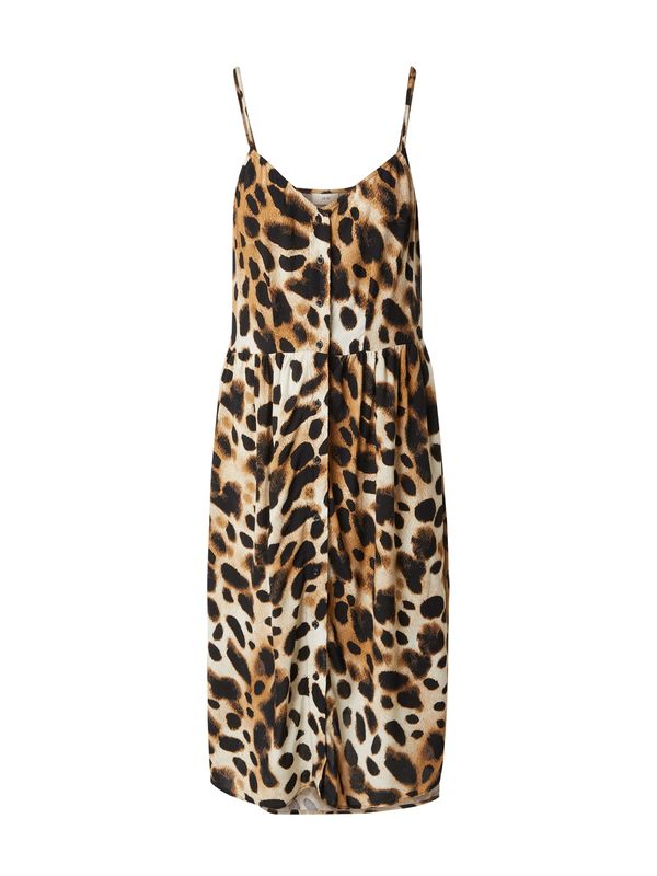 JDY JDY Košulja haljina 'JDYSTARR'  pijesak / smeđa / svijetlosmeđa / crna