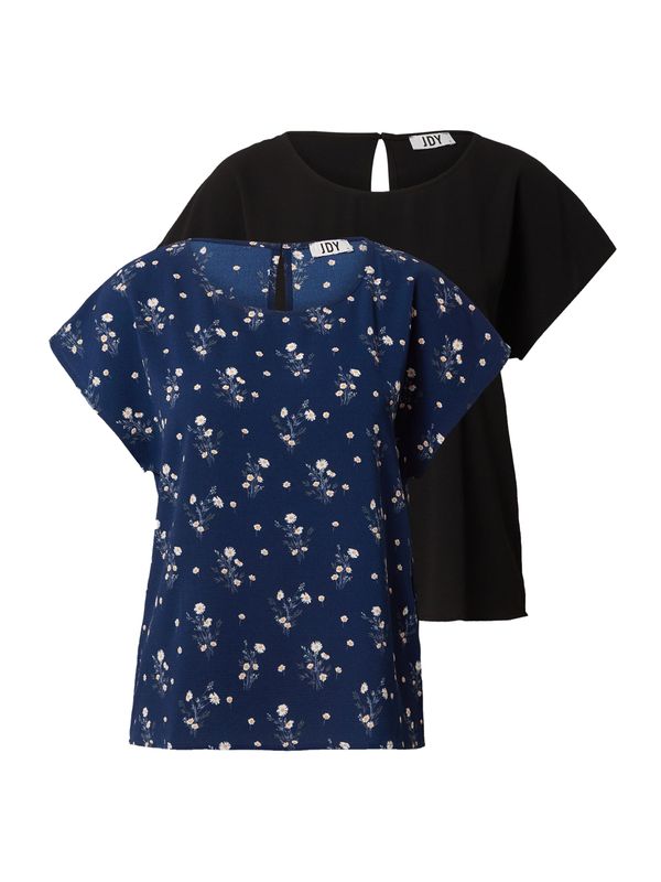 JDY JDY Majica 'ALBA'  noćno plava / golublje plava / bijela