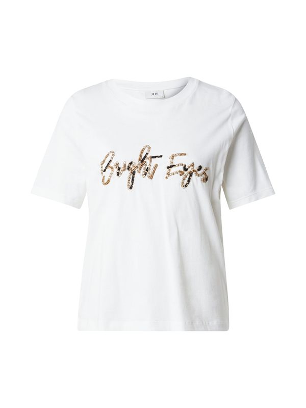 JDY JDY Majica 'JDYEMMA'  zlatna / crna / srebro / bijela