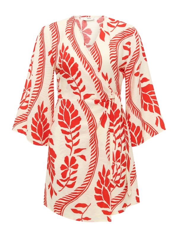 JDY Petite JDY Petite Haljina 'JDYPEPPER'  bež / crvena