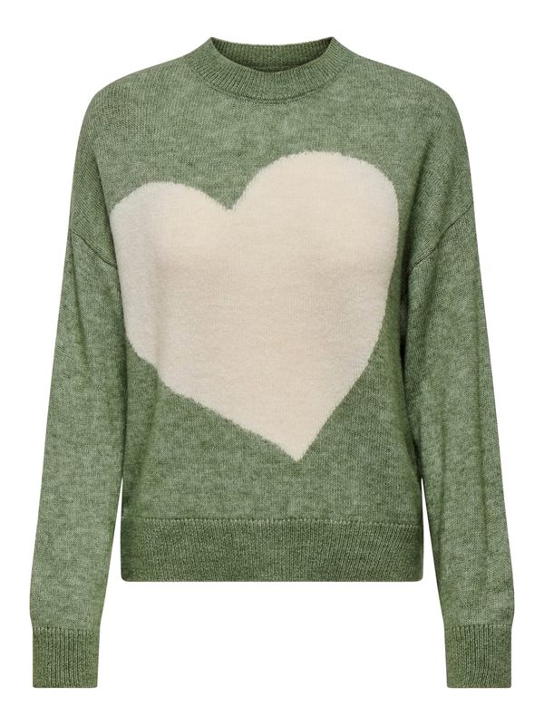 JDY JDY Pulover  bež / zelena melange