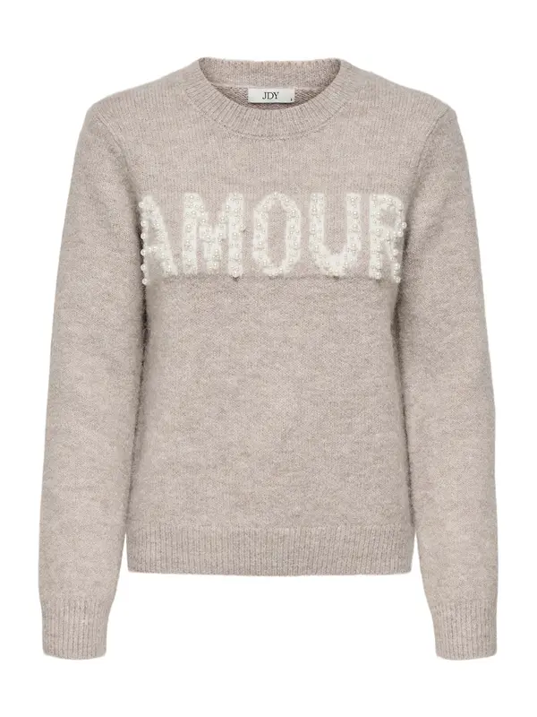 JDY JDY Pulover 'JDYAMOUR'  boja pijeska / taupe siva